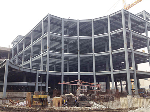 多層鋼結構工程搭建(圖1)