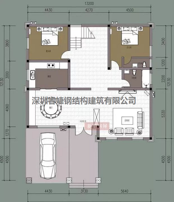 五套鄉(xiāng)間別墅小戶型，2層5臥室?guī)к噹?，超級?jīng)濟實惠（帶設計圖）(圖2)