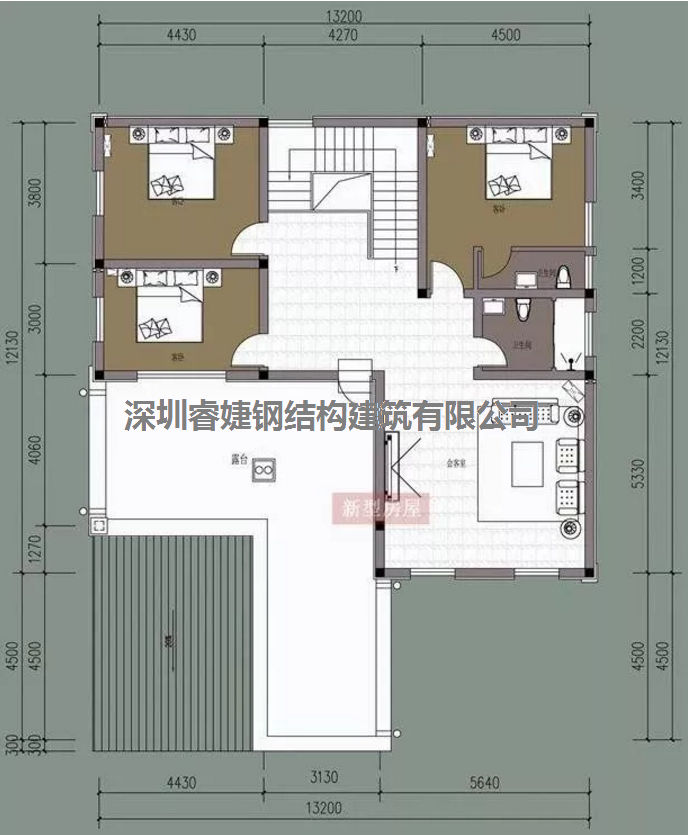 五套鄉(xiāng)間別墅小戶型，2層5臥室?guī)к噹欤壗?jīng)濟實惠（帶設計圖）(圖3)