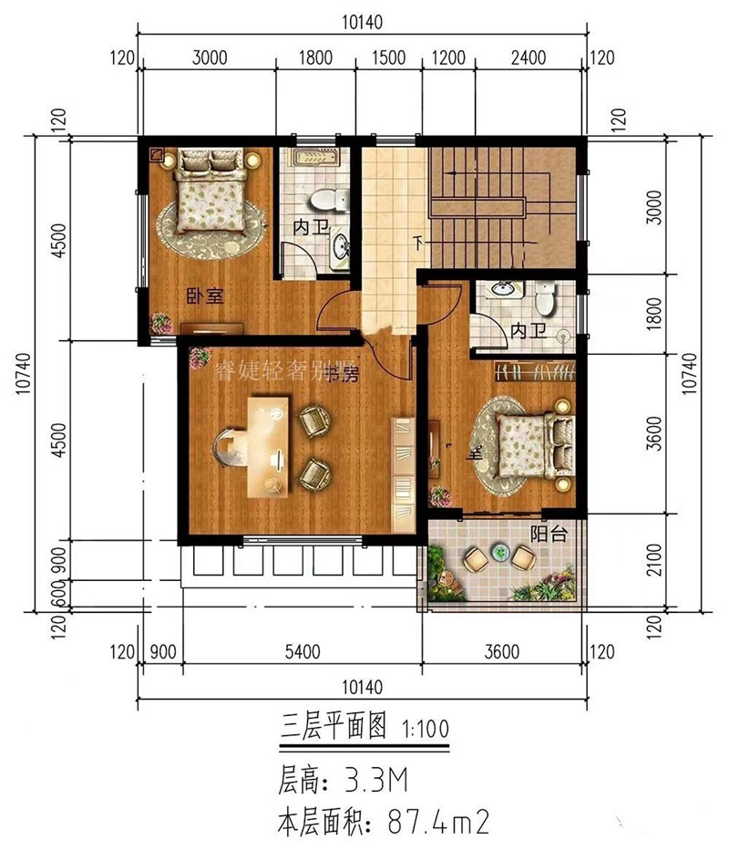 現(xiàn)代風(fēng)格小戶型，漂亮(圖4)
