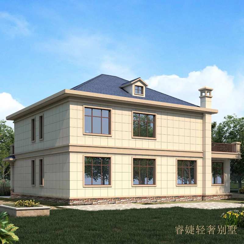 農(nóng)村42萬(wàn)二層自建別墅設(shè)計(jì)圖，占地120平米左右，戶型極好(圖3)